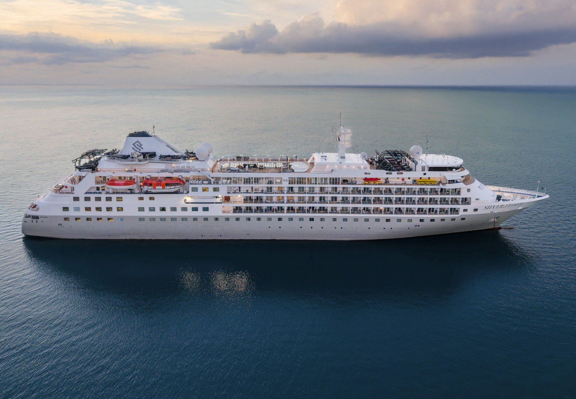 Silver Cloud expedition vessel at sea